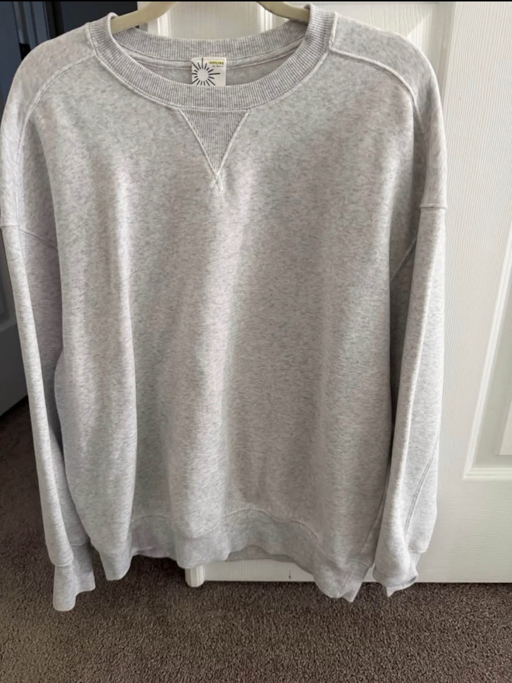 aerie Light Gray Crewneck Sweatshirt